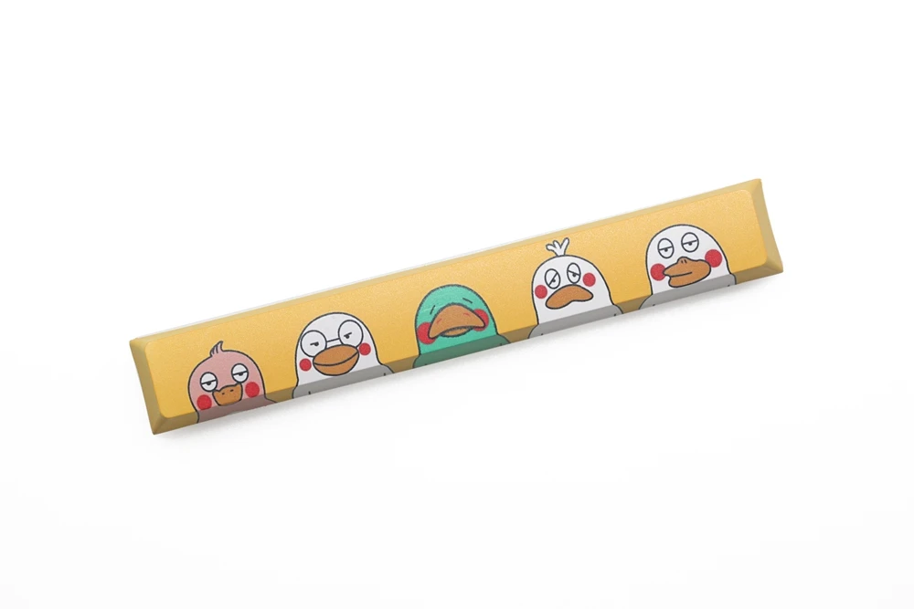 Spacebar Duck x1 Новинка повторяющийся краситель субкровать брелки пробел pbt пользовательские механическая клавиатура ЭКГ свинья собака кошка лапа Единорог живопись чернил слива - Цвет: Spacebar Duck x1