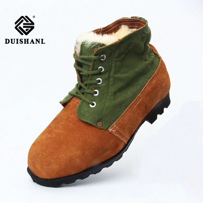 Шерстяная обувь для страхования труда хлопковая с большим носком шерстяные