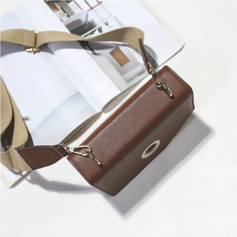 2018 Ins мода широкий плечевой ремень сумка для Для женщин искусственная кожа Crossbody