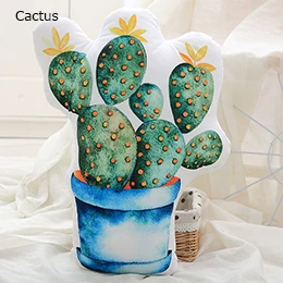 Cactus Растения форма плюшевая подушка диван стул бросок Декор Подушка Цветущий шар кактус алоэ гониопора Involucrata друзья подарок - Цвет: Cactus
