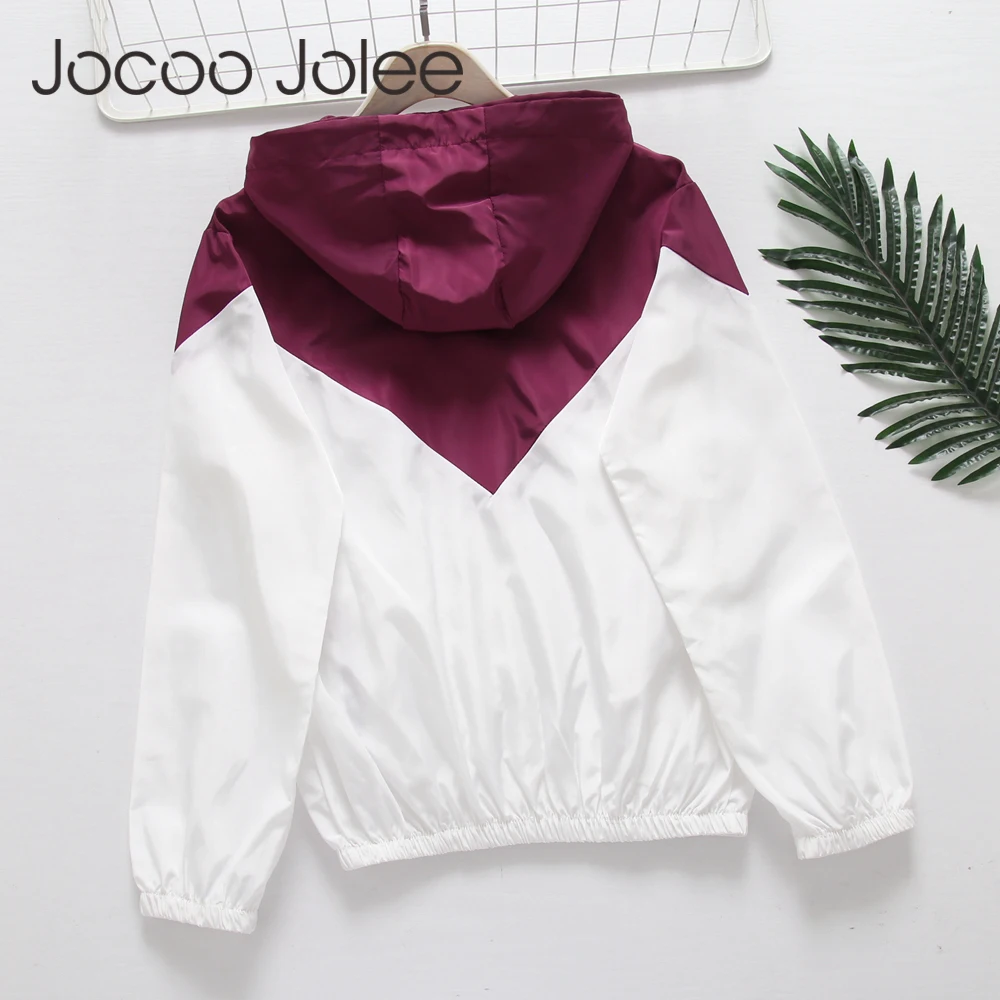 Jocoo Jolee 2018 модная женская куртка с капюшоном Повседневная ветровка пальто осенняя