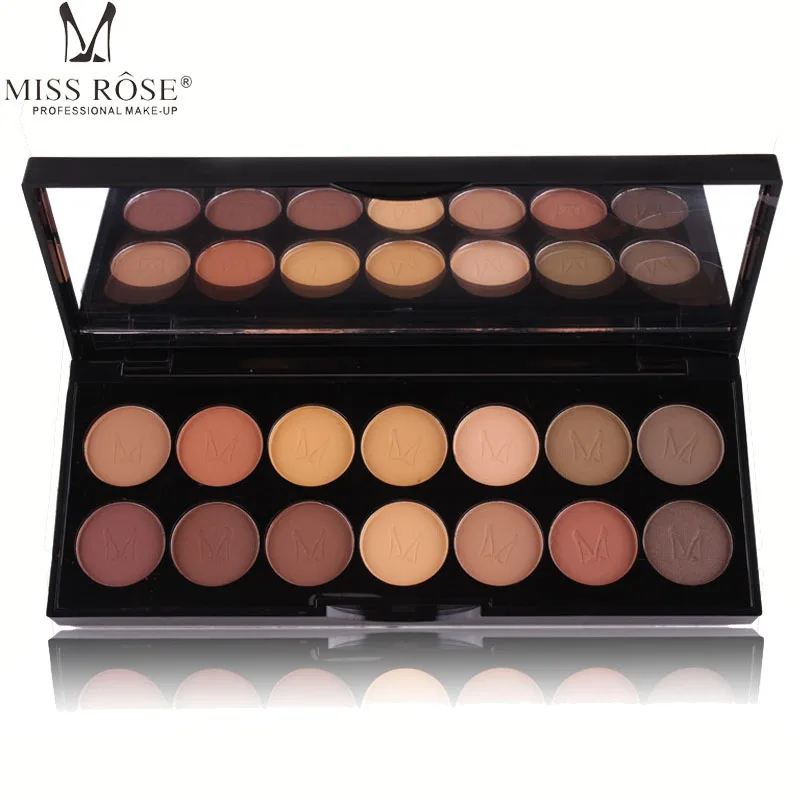 Smoky eye looking макияж Минеральные матовые тени для век палитра 14 видов цветов Набор 3