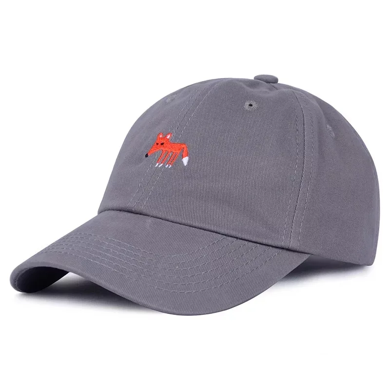 LUOAI New Fox Fashion Men's and Women's Baseball Cap Spring Summer Ms. Sun Hat Solid Snapback Wholesale Daddy | Аксессуары для