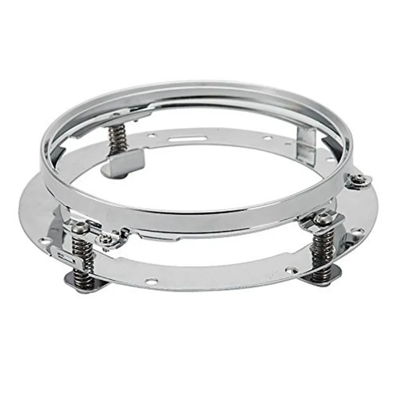 Silver bracket Круглый 7 ''кронштейн фар Монтажное кольцо для мотоцикла Harley 7-дюймовый передние фары корпус лопасти - Цвет: Silver bracket