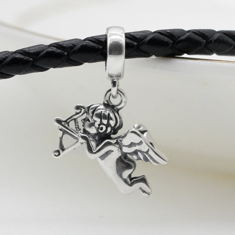 925 пробы серебряные подвески в виде купидора для браслета Pandora DIY|Бусины| |