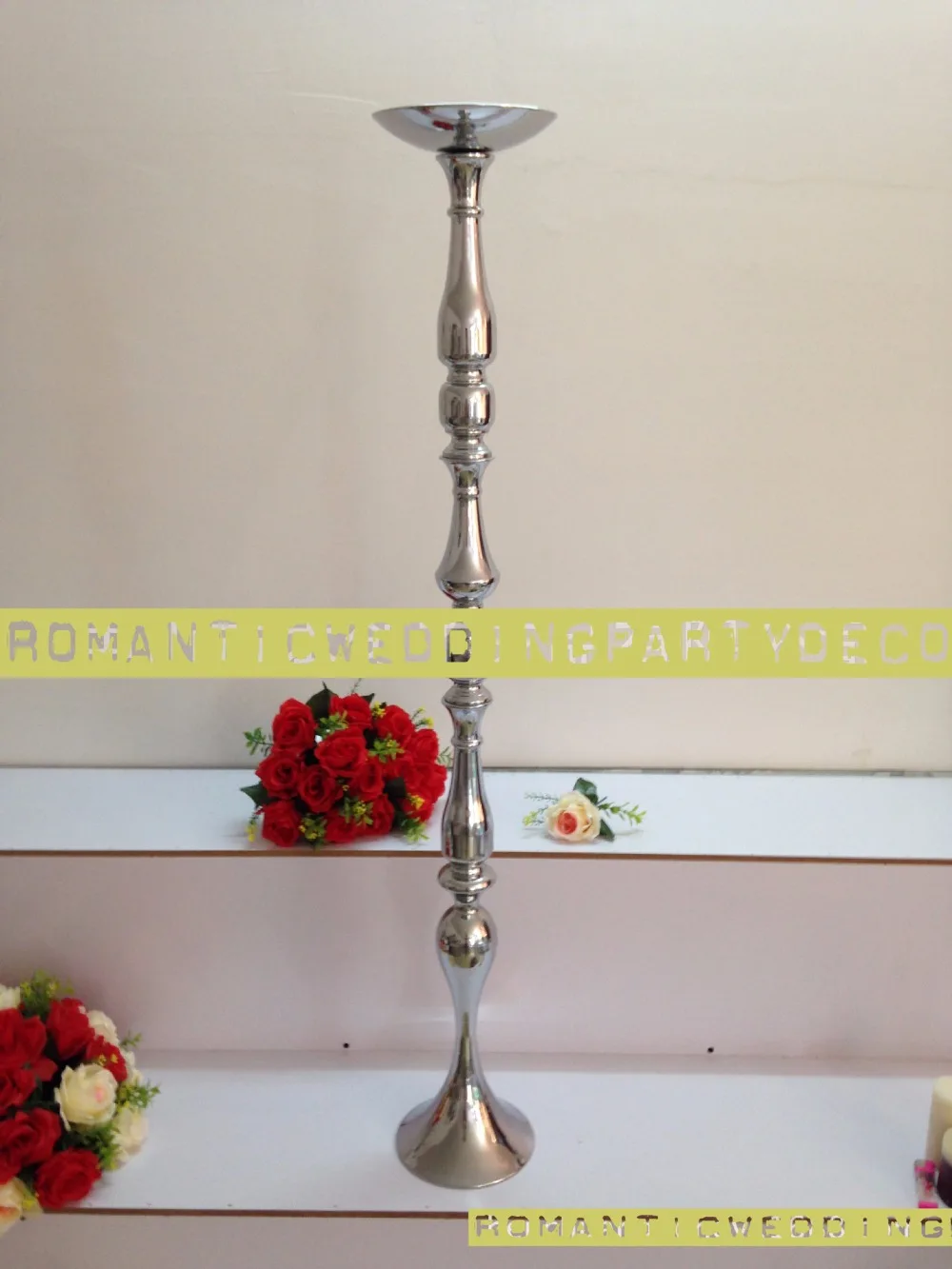 Новейшие 47 &quotсеребряные свадебные вазы для цветов центральное украшение стола