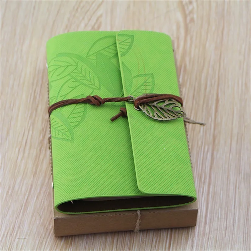 Light green 1 шт., ретро блокнот в виде пули, блокнот, винтажный кожаный блокнот для зарисовок, блокнот, креативный, офисный, школьный, канцелярские принадлежности, 01791 - Цвет: Light green