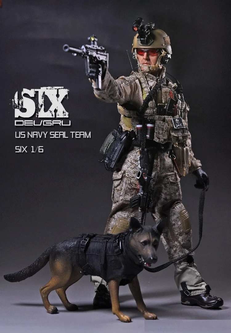 Театр PH 1/6TH весы ВМС США Seal Team Шесть с K9 собака 12 &quotКоллекционная военные фигуркы
