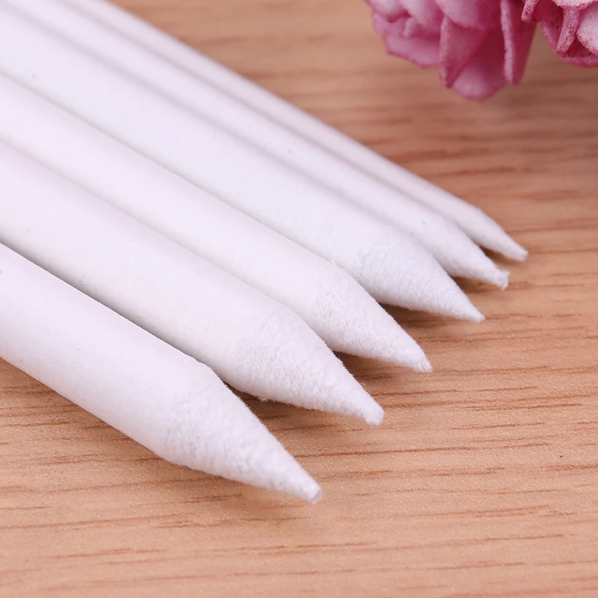 6PCS Blending Smudge Stump Stick Tortillon Sketch Art White Drawing Pen Tool Rice Paper Art Supplies images - 6
