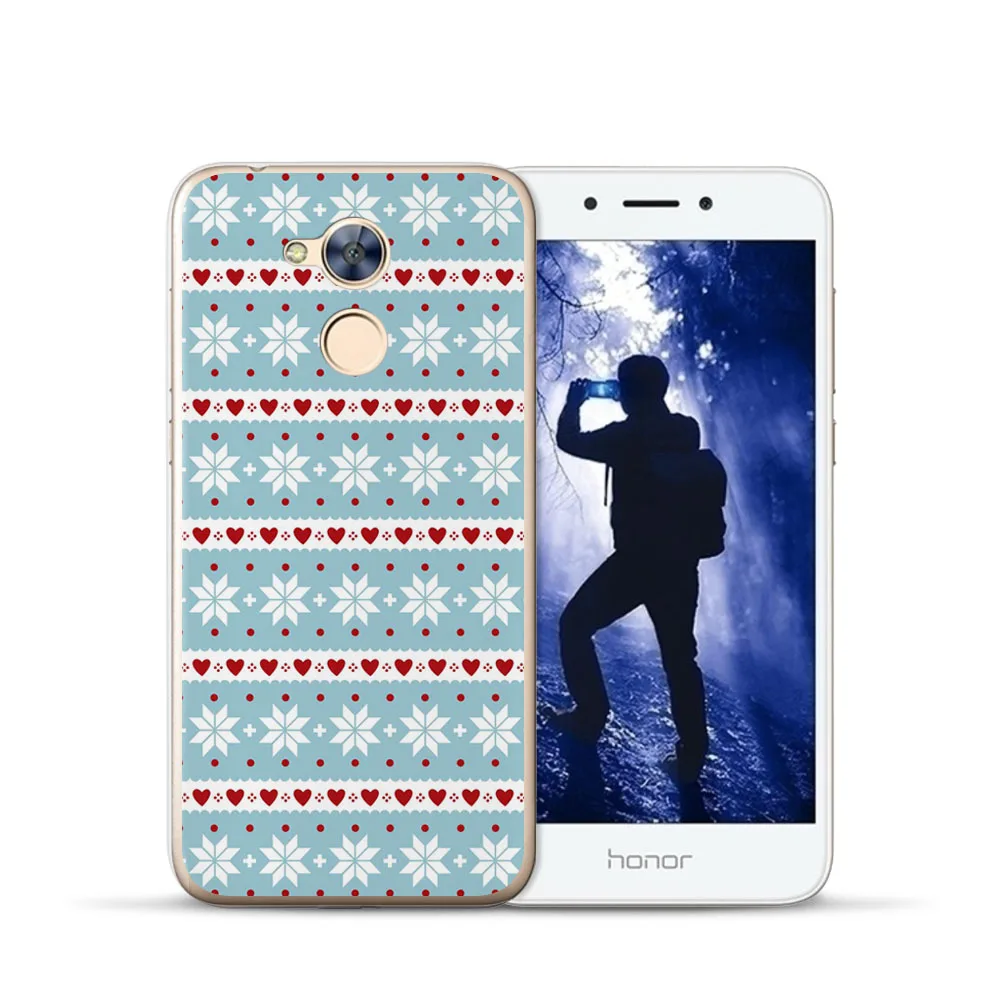 Снежинки чехол для Fundas Huawei Honor 6a случае Новые поступления прозрачный ТПУ Телефон