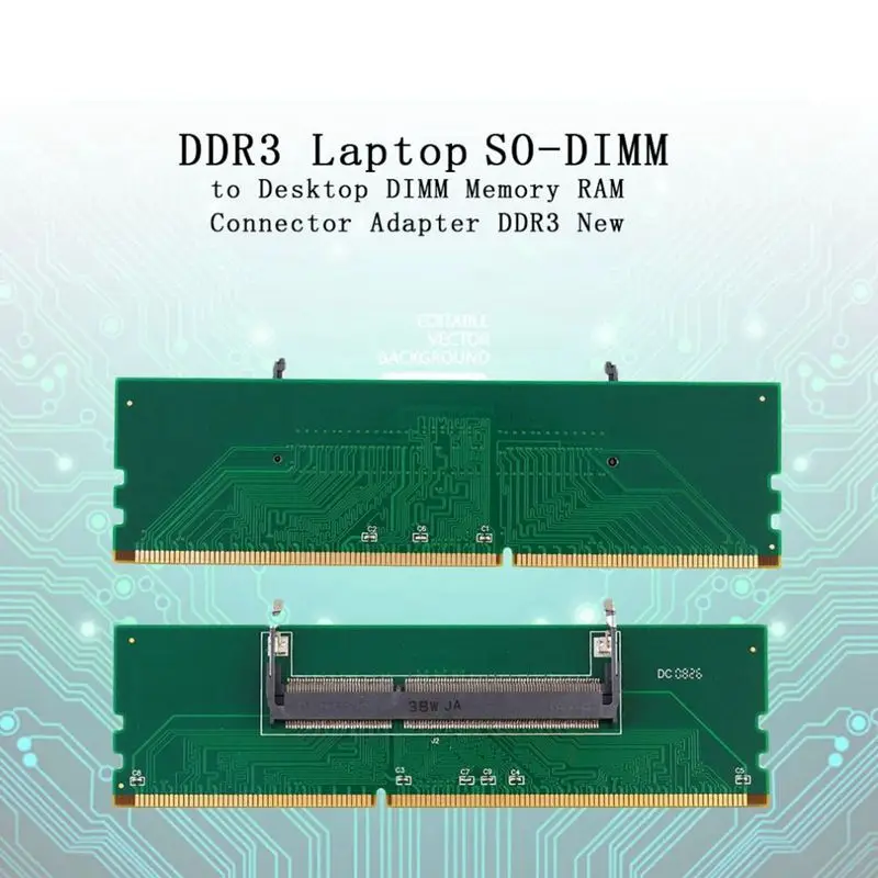 DDR3 ноутбук SO-DIMM к настольному DIMM разъем для ОЗУ адаптер Новый внутренней памяти