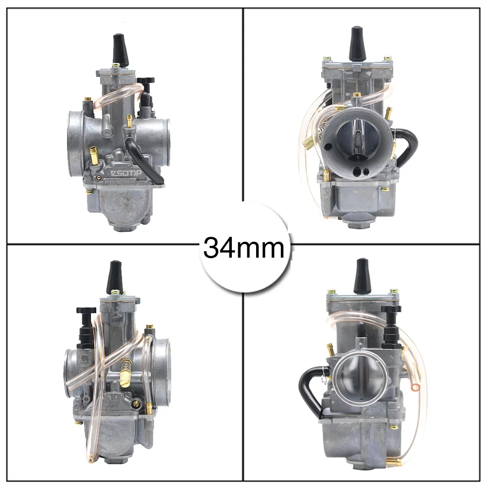 ZS MOTOS двигатель 2 T PWK КАРБЮРАТОР 2 T двигатель 21 24 26 28 30 32 34 мм карбюратор для Honda Yamaha гоночный мотор ATV
