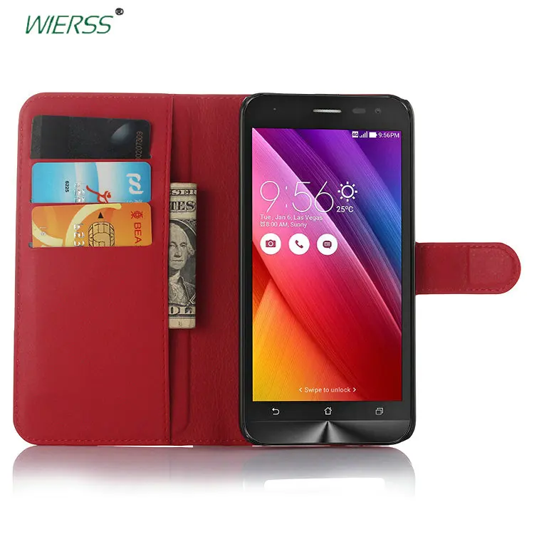 Кожаный чехол-книжка для Asus ZenFone 2 Laser ZE500KL ZE500KG Z500ED Z00ED 5 дюймов задняя крышка корпус