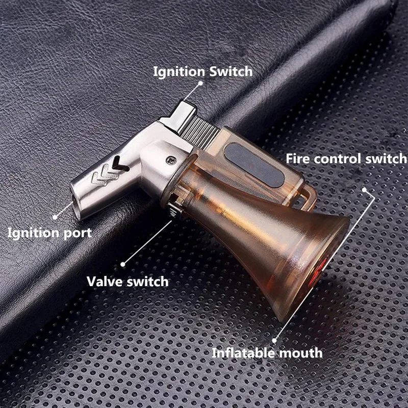Random Color Windproof Jet Butane Torch Turbo High pressure direct Cigarette cigar pipe gas Lighter Accessories |
