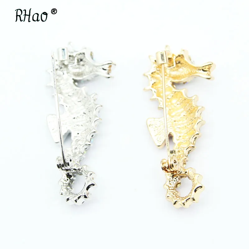 Броши маленького размера в виде морской лошади для Мужчин Ювелирные изделия пары