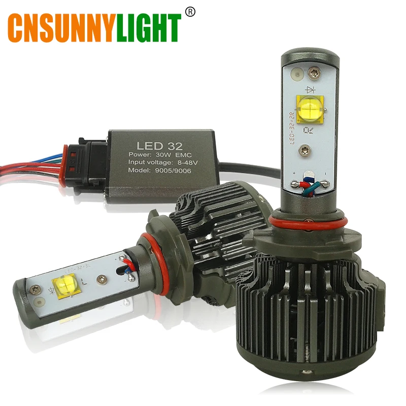 CNSUNNYLIGHT высокомощный Canbus H11 H8 MKR светодиодный фонарь 16000LM HB3 HB4 9005 9006 880