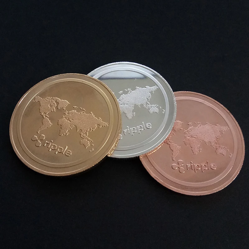 Горячая Распродажа монета рябь памятная круглая криптовалюта плакированная