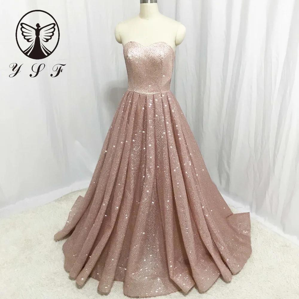 

2018 Rose Gold Prom Dresses Off the Shoulder Sweetheart Sleeveless Pleated Long Sexy Vestidos De Formature