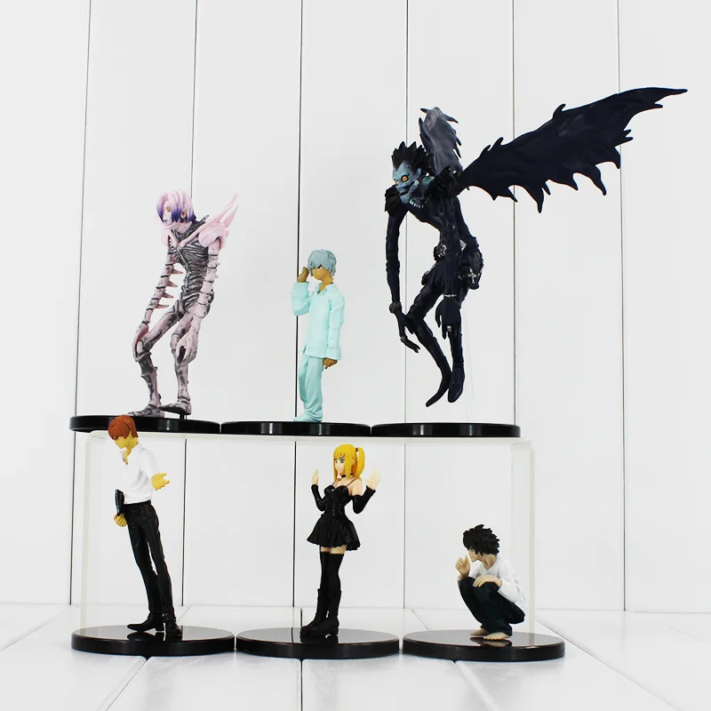 6pcs/lot Anime Cartoon Death Note L Killer Ryuuku Rem Misa Amane PVC Action Figures Toys Free Shipping |