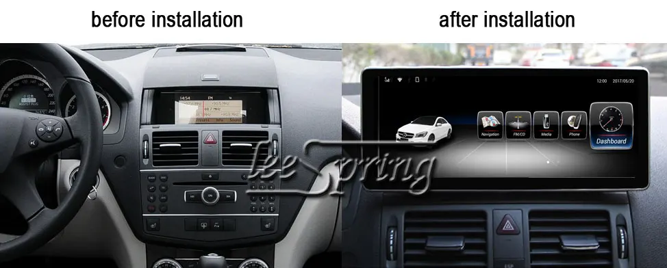 10.25 inch Car Multimedia Player for Mercedes Benz C Class 2008-2010 with GPS Navigation MP5 Wifi(NO DVD