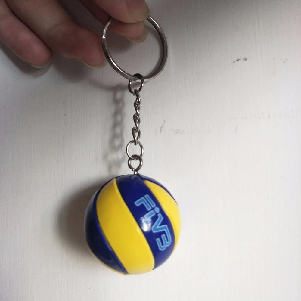 3 8 см Wo Для мужчин s пляжный волейбол Key Holder Брелок Бизнес подарки Jewellery брелок