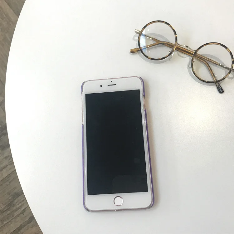Мода в стиле ретро девушка телефон чехол для iPhone X 7 Пульс фиолетовый задняя
