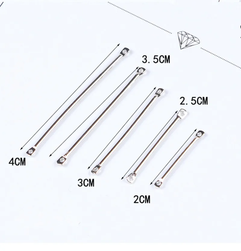 50 шт./упак. двухцилиндровый шатун металлические серьги зажим для ушей крючок