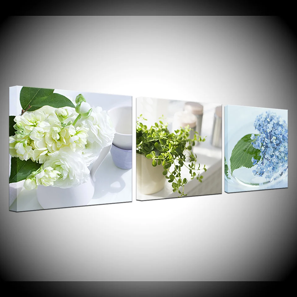 

3 panel Canvas paintings for kitchen fruit wall decor modern flowers canvas art wall decorative pictures for home Frame Artwork