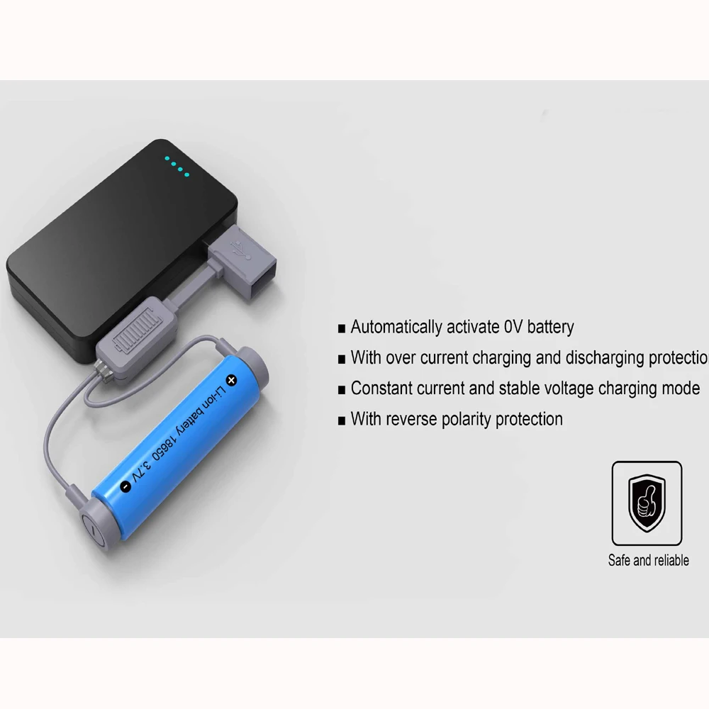 Folomov A1 usb зарядное устройство для литий ионных аккумуляторов 10340 10350 10440 14500 14650 3 7 В 4