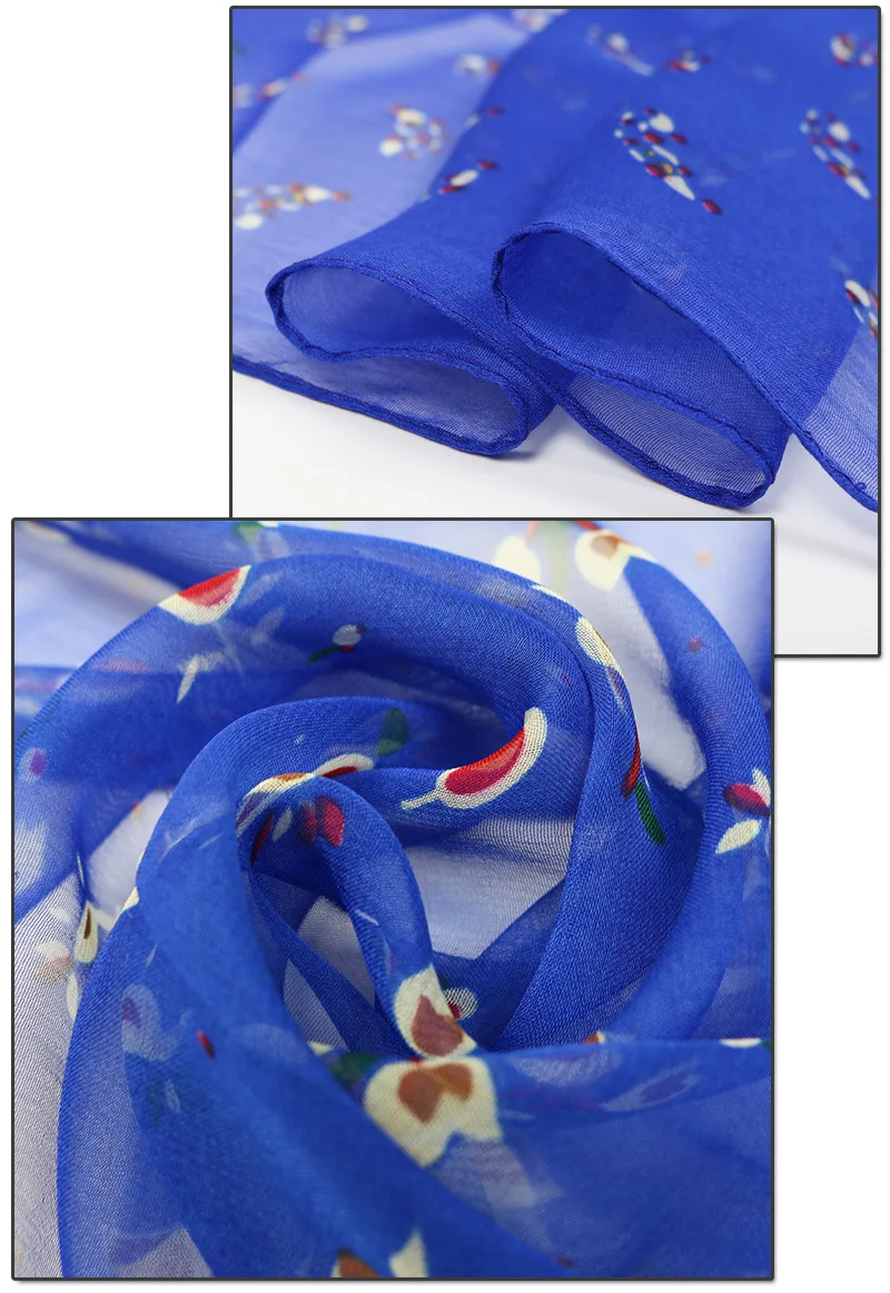 2018 новые женские китайские шифоновые шелковые шарфы модные весенние квадратные