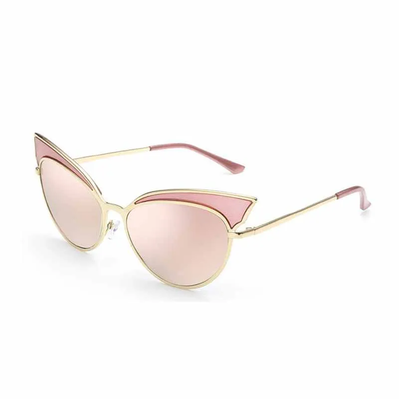 Bamona Новинка 2016 года летняя одежда модные Винтаж Металл женский Cateyes очки Gafas
