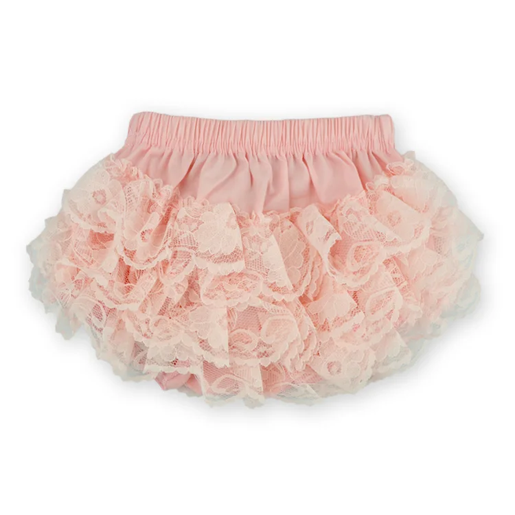 2019 кружевное платье для новорожденных гофрированные Детские панталончики