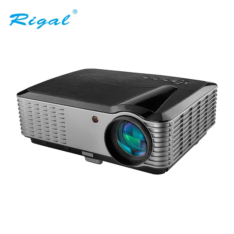 Видеопроектор Rigal с разрешением Full HD 1920*1200 для домашнего кинотеатра офиса 4000