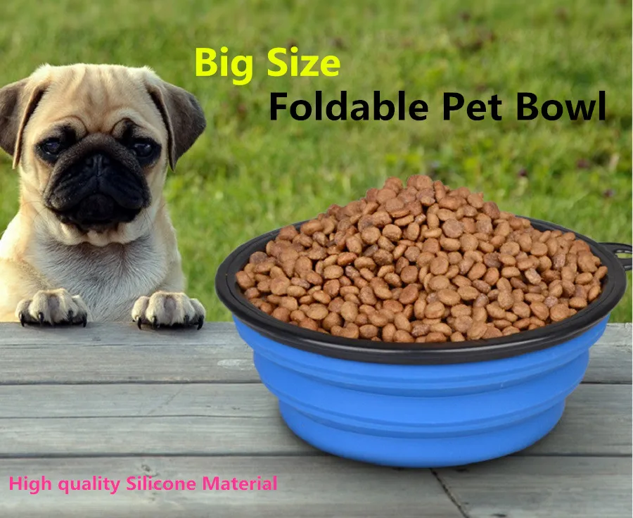 G76 новая силиконовая миска для кормления собак и кошек большая портативная
