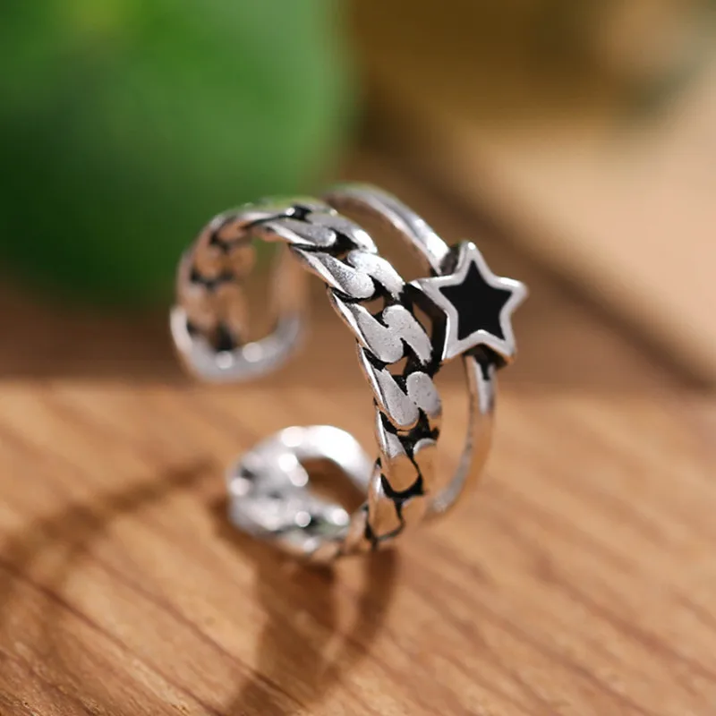 Женское винтажное обручальное кольцо с буквой S и звездами | Украшения аксессуары