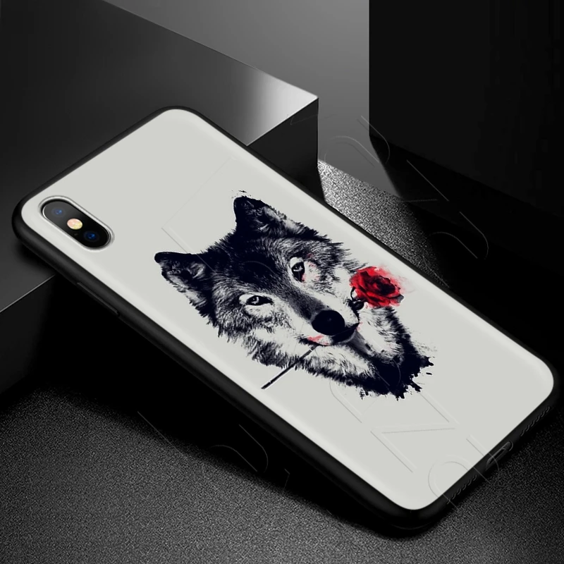 Чехол Lavaza Angry Animal Wolf Face для iPhone 11 Pro XS Max XR X 8 7 6 6S Plus 5 5s |