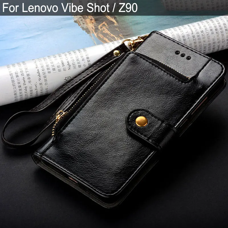 Чехол для Lenovo Vibe Shot роскошный модный кожаный чехол подставка слот карт кошелек