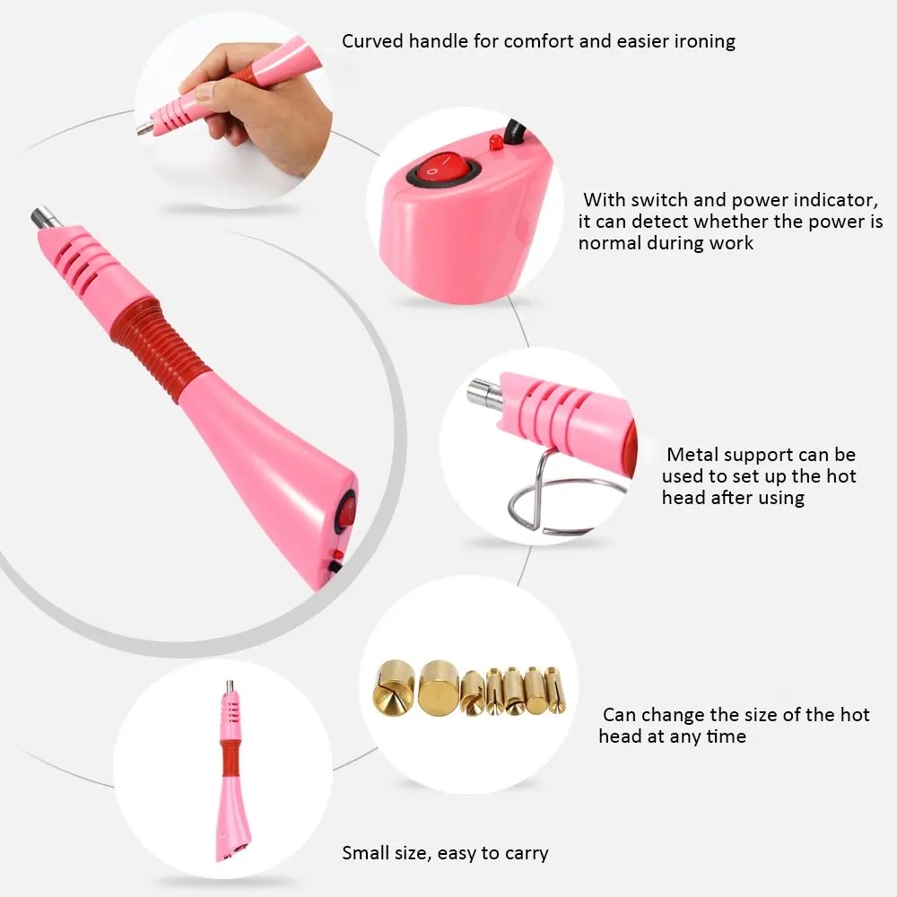 Устройство горячей фиксации для нанесения страз аппликатор железная палочка