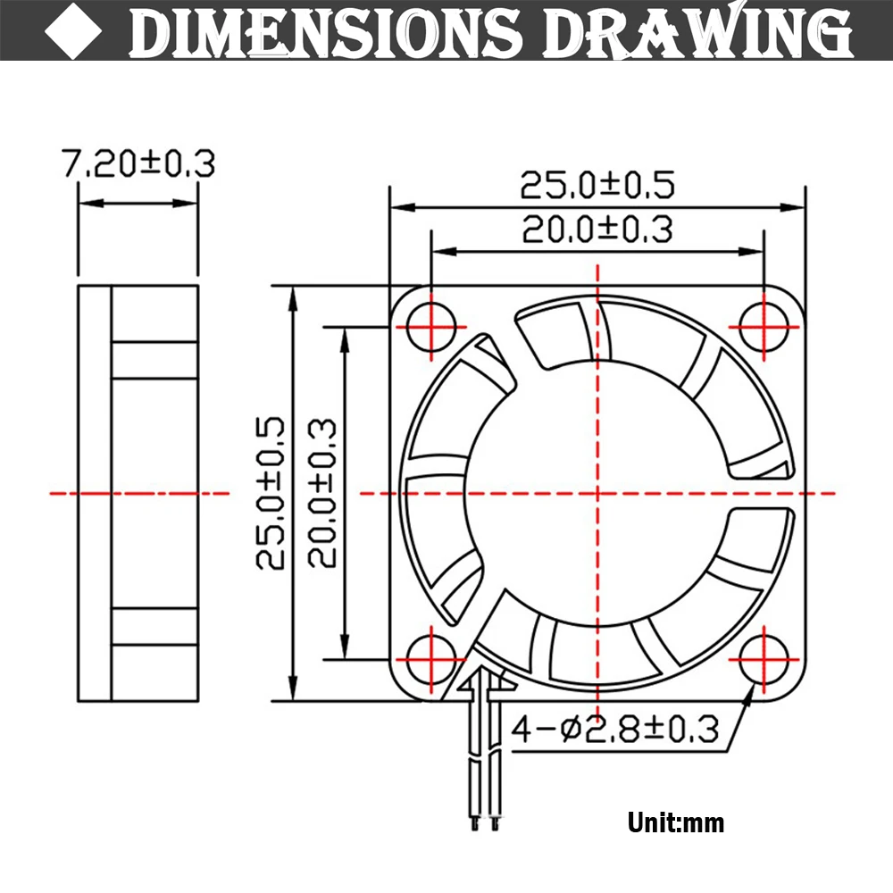 5 шт. Gdstime 2507 DC 5V втулка подшипника 2PIN XH2.54 Вентилятор охлаждения 25 мм x 7 охлаждающий