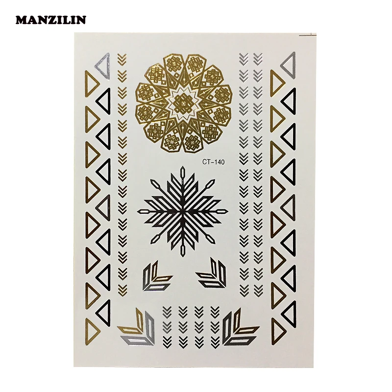 Водостойкая временная татуировка в виде снежинок нетоксична для женщин 1 шт. |