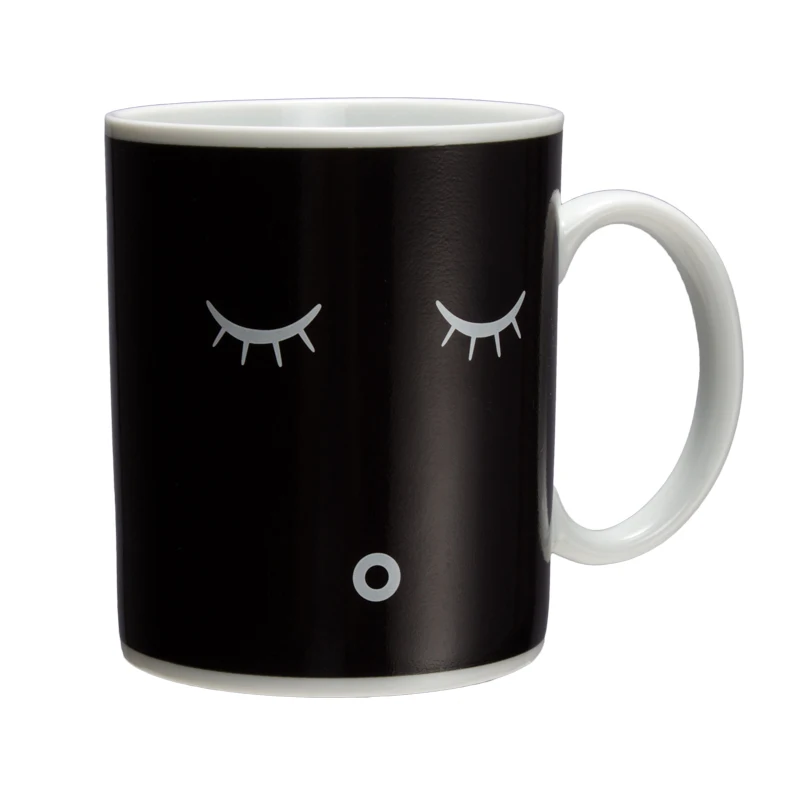 Rangnic Кофе кружка термос Magic Цвет изменить утро Чай Керамика черный белый цвет со