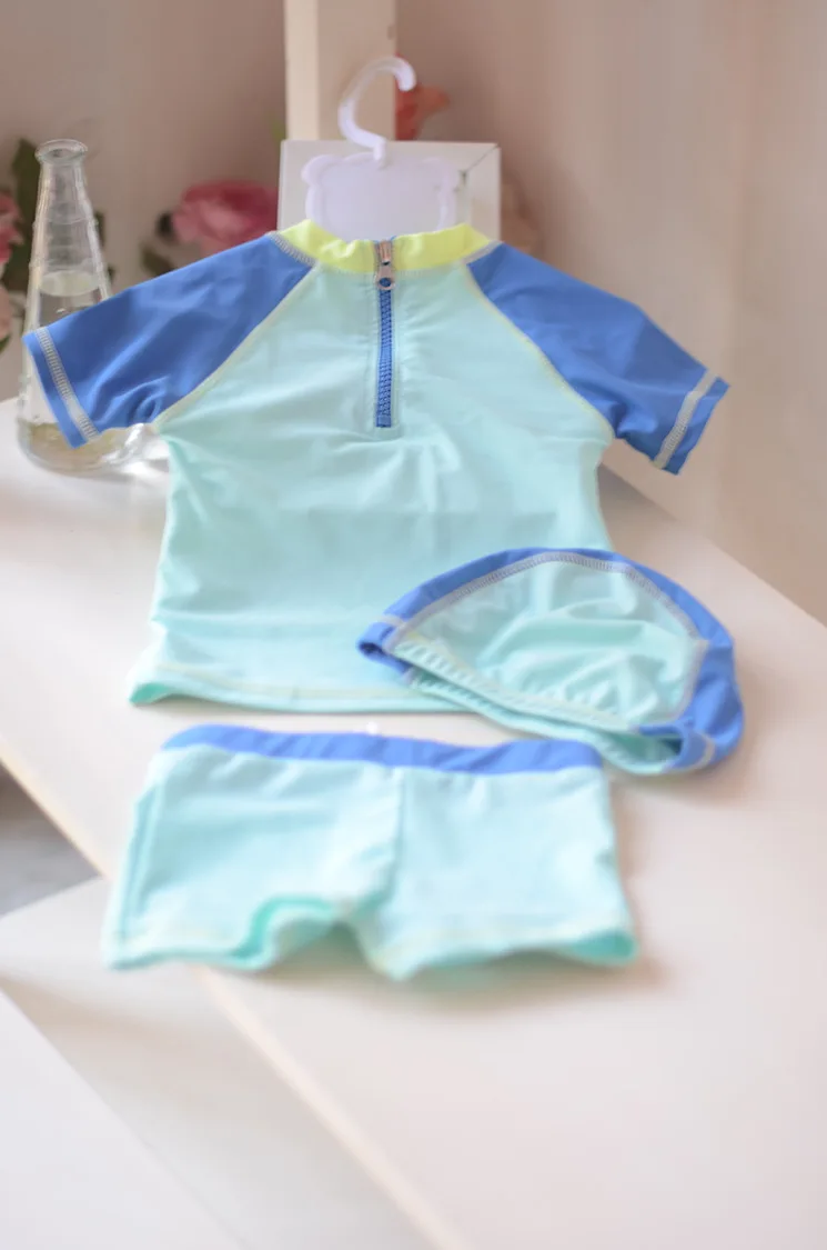 2018 new 1-8yrs Two Pieces Baby Girls Bathing Suits Little Girl Swimsuit with cap Kids Cartoon Mermaid Swimwear Costumes | Спорт и