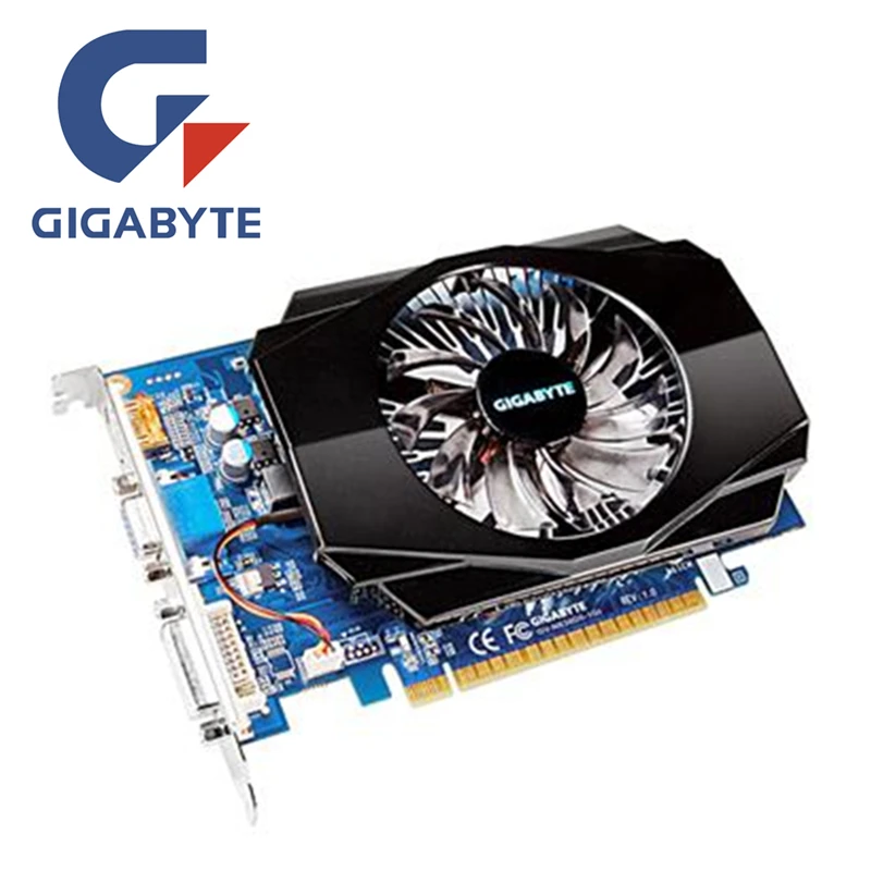 Видеокарта GIGABYTE GT 630 2 Гб для nVIDIA Geforce GT630 D3 HDMI Dvi б/у VGA|graphic card|vga cardvideo card |