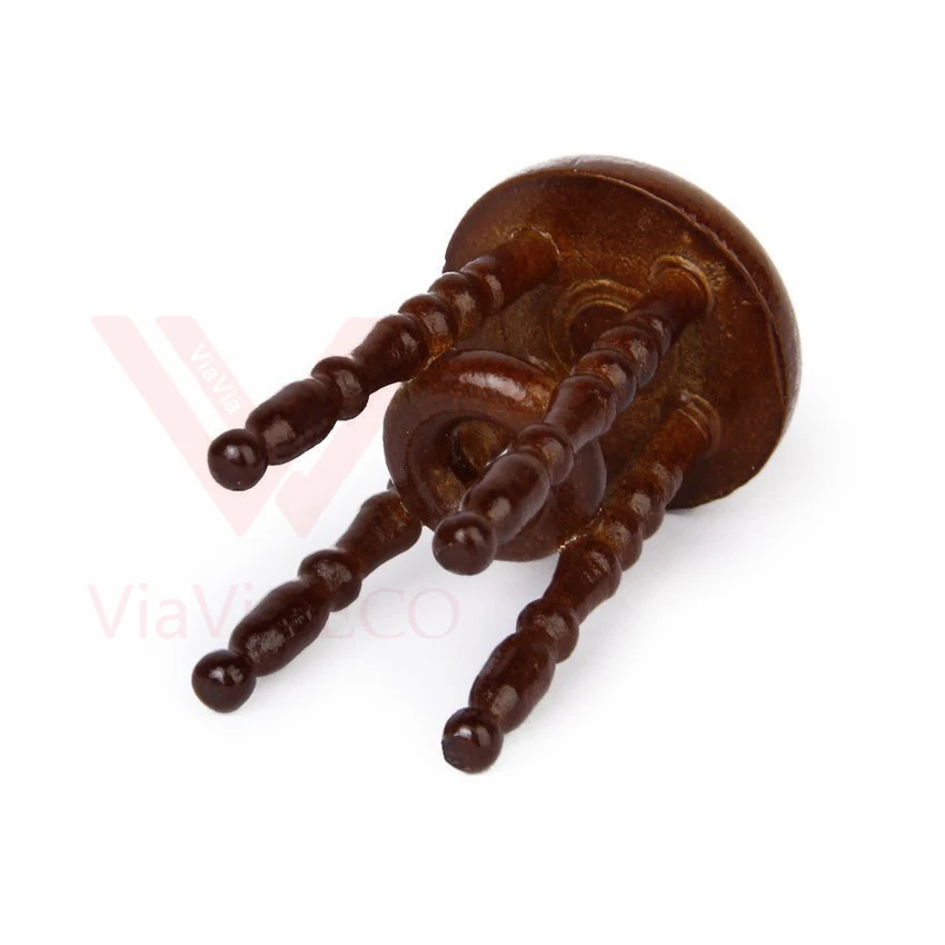 2 шт./лот деревянный паб барный стул миниатюрный для кукольного домика 1/12 мебель