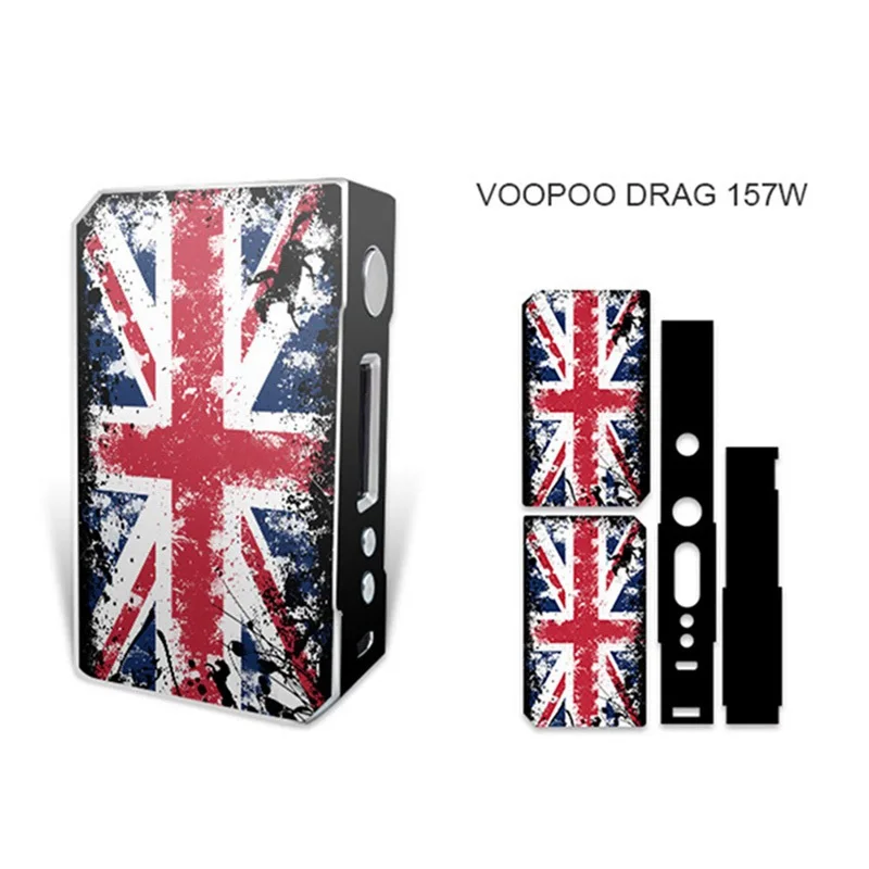 Высокое качество электронная сигарета стикер s для VOOPOO DRAG TC 157W коробка мод кожи наклейка - Цвет: H07