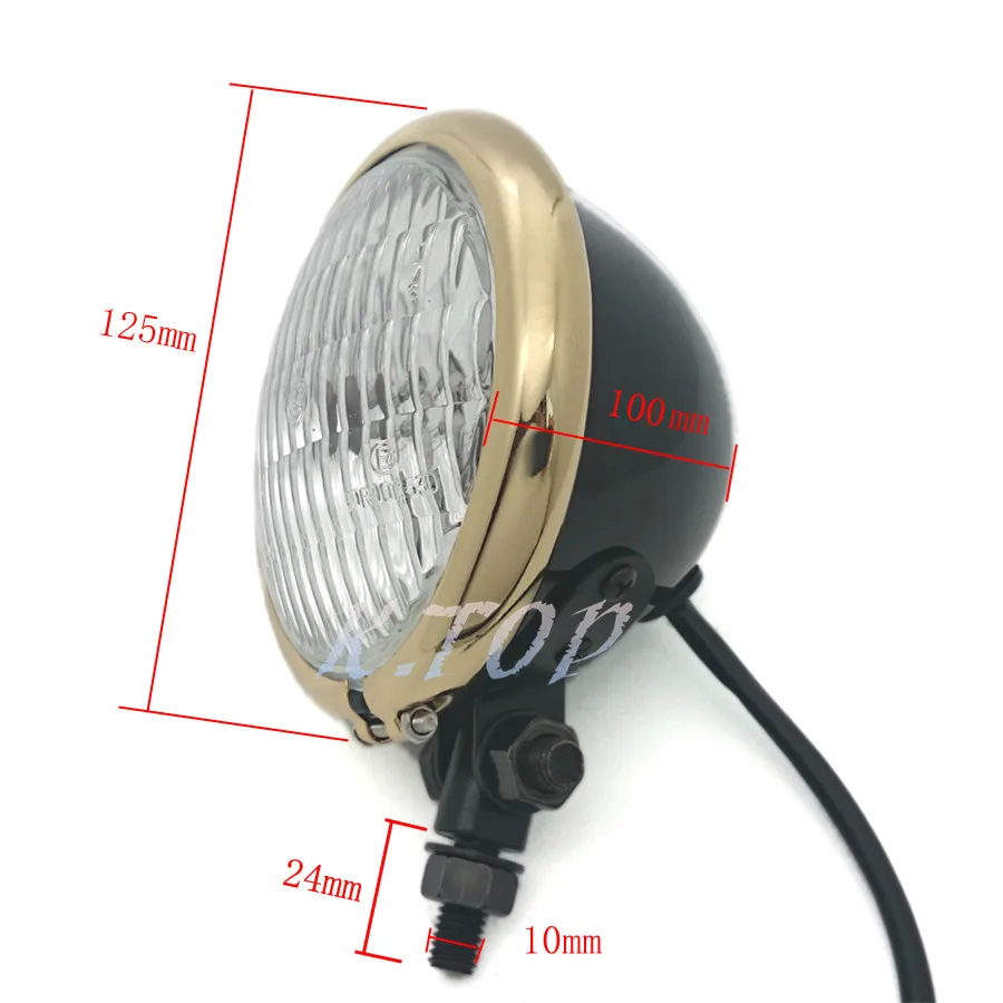 ZORBYZ мотоциклетная медная накладка с покрытием передняя фара для Harley Sportster Bobber