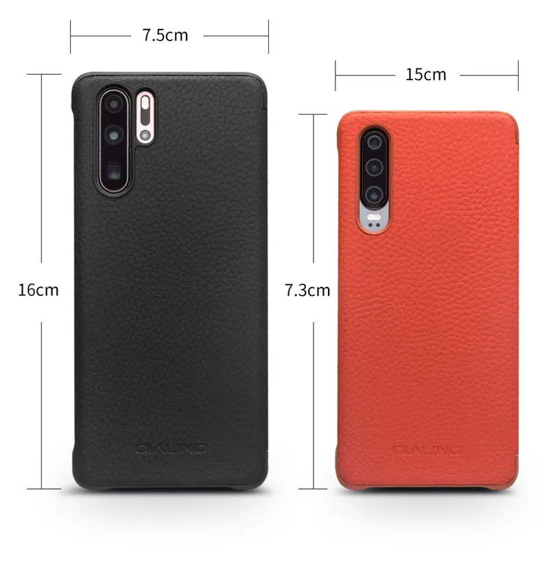 QIALINO Роскошный чехол для телефона из натуральной кожи для huawei P30 Pro Ультра тонкий смарт-чехол для huawei mate 30 Pro