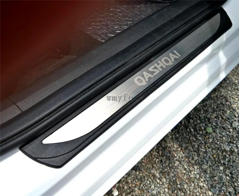 Для Nissan Qashqai J11 Нержавеющая Накладка на порог, защитная накладка, накладка на педаль, аксессуары для автомобиля