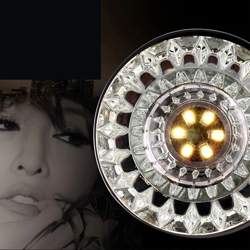 Simple modern led small crystal lamp aisle corridor living room lighting downlight wall washer Ceiling fixture lamps | Освещение