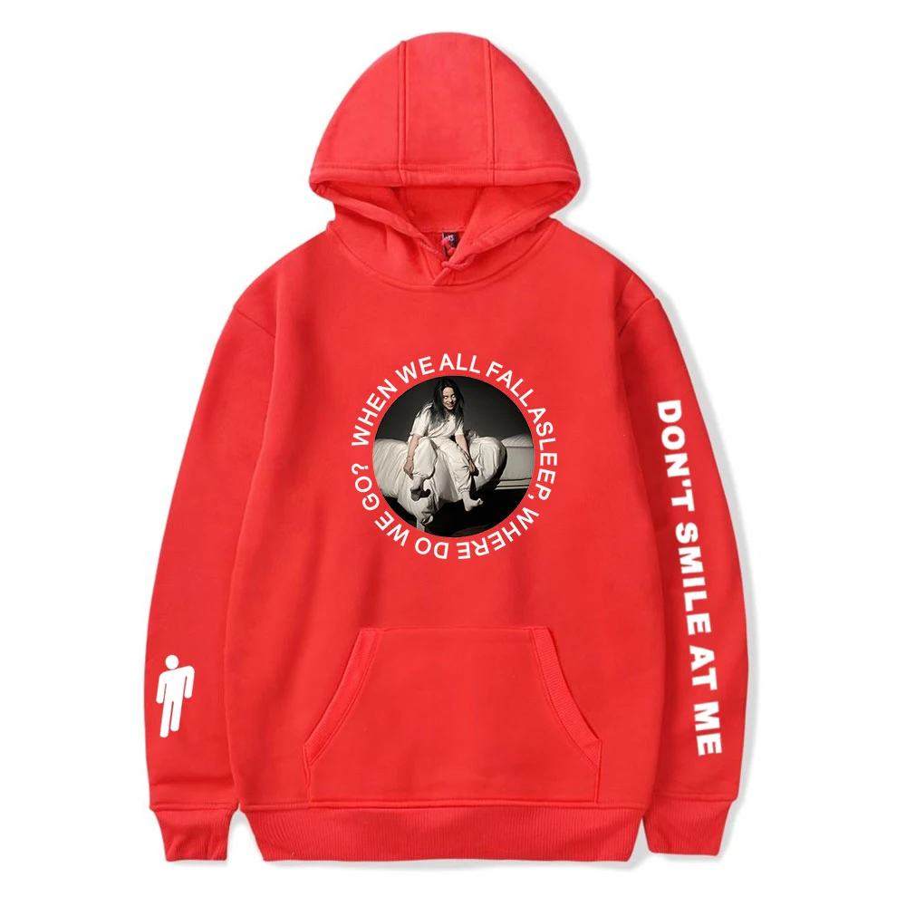 Модные популярные толстовки с капюшоном Billie Eilish для мужчин/женщин, Зимние Теплые повседневные известные американские певицы Харадзюку Билли эйлиш толстовки, Толстовка